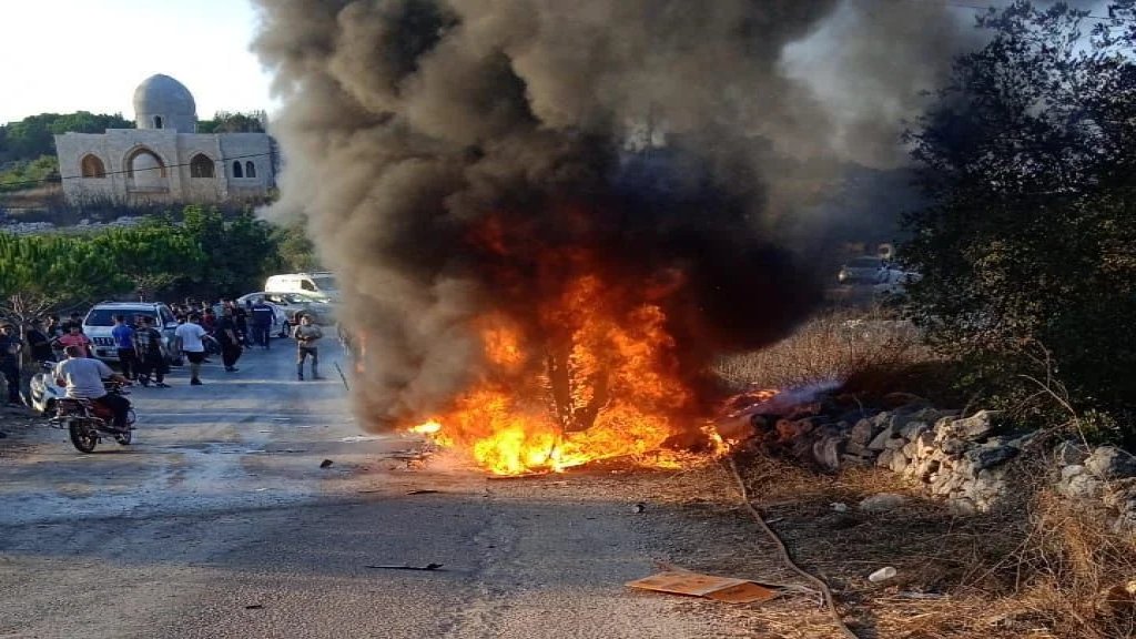 بالفيديو/ جريح جراء غارة إسرائيلية استهدفت "رابيد" في ياطر