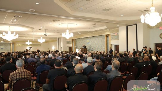 بالصور والفيديو/ ذكرى أسبوع شهداء مجزرة بنت جبيل في قاعة المركز الإسلامي في ولاية ميشيغان الأميركية