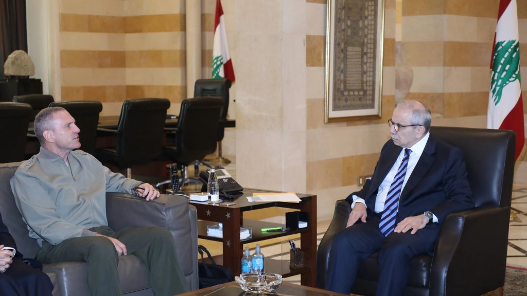 سلام لرئيس لجنة "الميكانيزم": لبنان ملتزم بإنهاء عملية حصر السلاح جنوب الليطاني قبل نهاية العام