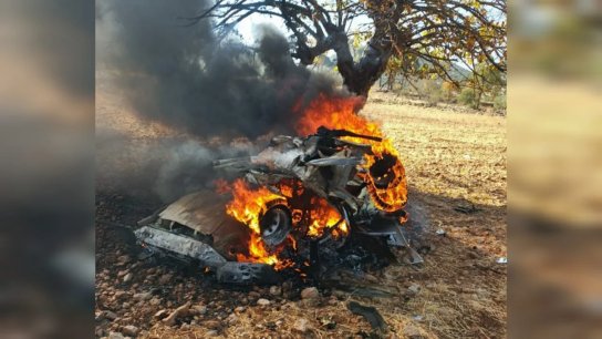 مسيرة تستهدف سيارة في جنعم بأطراف راشيا الشرقية باتجاه راشيا الوادي وارتقاء شهيدين