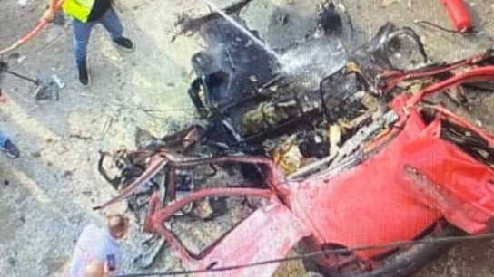 بالفيديو/ مسيرة اسرائيلية تستهدف سيارة &quot;رابيد&quot; وسط بلدة تول