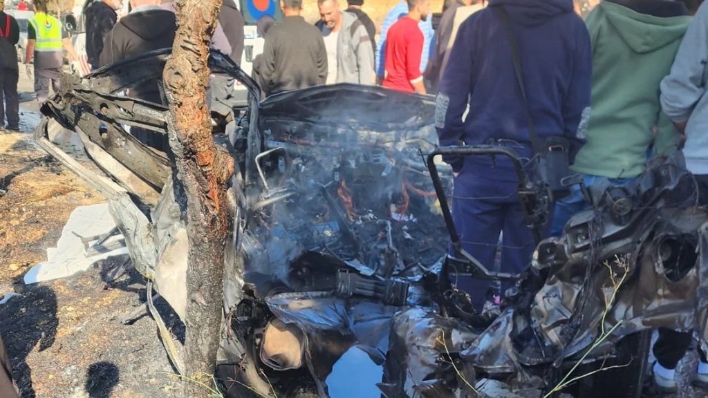 غارة من مسيرة إسرائيلية استهدفت سيارة في بنت جبيل