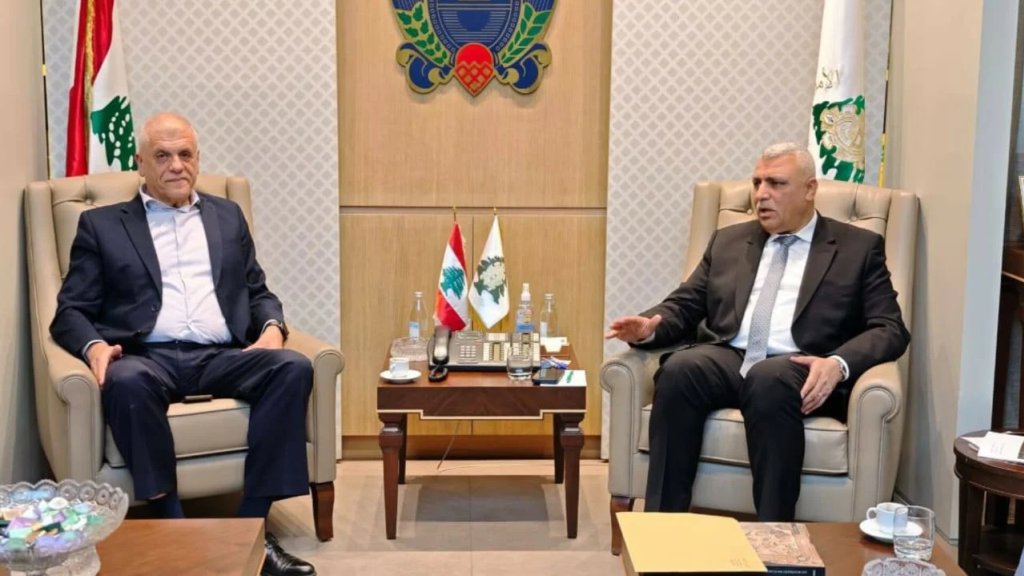 وفد من بلدية عين ابل يزور المدير العام للأمن العام اللواء حسن شقير ويناقش أوضاع الأهالي في المنطقة