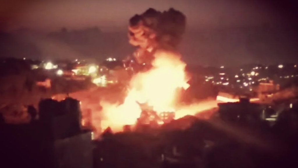 بالفيديو/ حزام ناري ودمار كبير في الموقع المهددة في كفرحتى