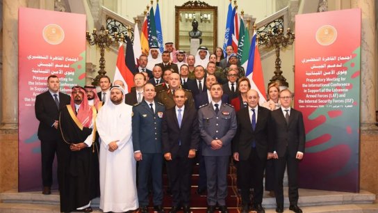 لقطات من مشاركة العماد هيكل في اجتماع القاهرة التحضيري للمؤتمر الدولي لدعم الجيش وقوى الأمن الداخلي