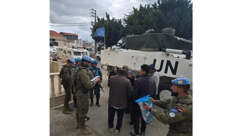 "اليونيفيل": إجلاء عائلتين من تل نحاس بعد تعرضهما لإطلاق نار من قبل الجيش الإسرائيلي المتوغل في المحلة