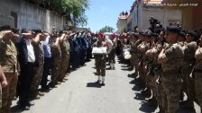 بالصور/ الجيش اللبناني يُشيع شهيده المجند صالح محمد سوني الذي ارتقى بغارة قرب سد بحيرة القرعون